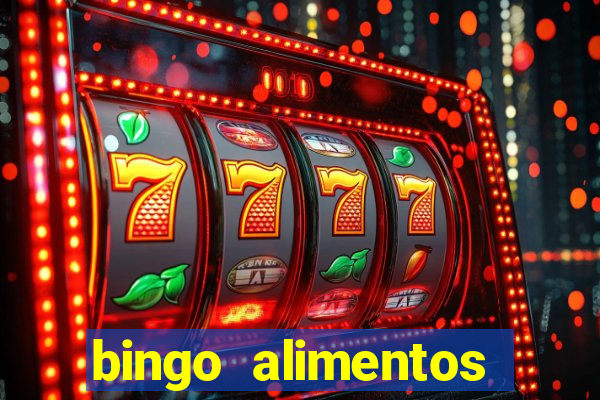 bingo alimentos para imprimir